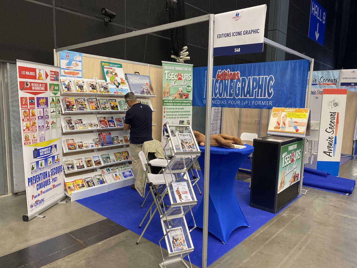 stand icone graphic congres sapeur pompier le mans 2025